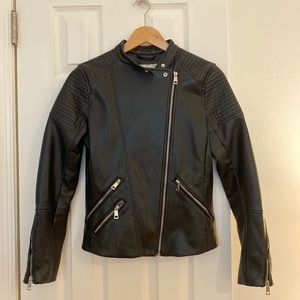 Women’s H&M Faux Leather Moto Jacket